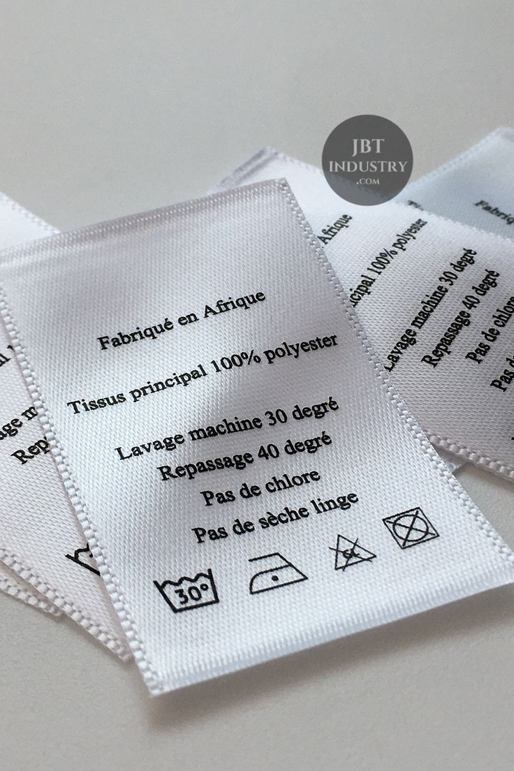 Printed Satin Labels